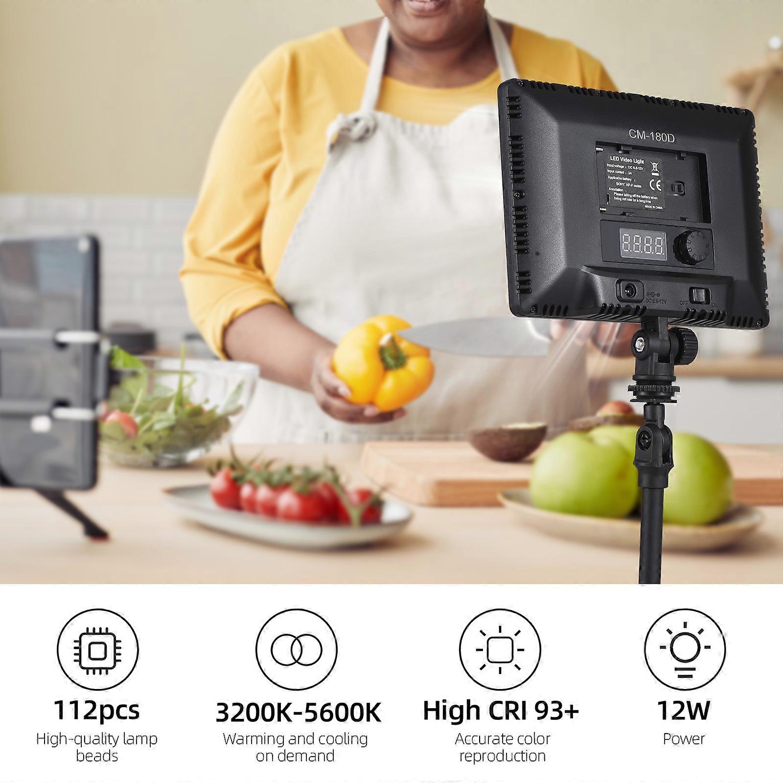 Portable LED Video Light Panel for Photography - Compact, Dimmable, and Versatile