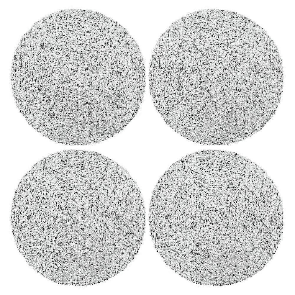Set of 4 Hollow PVC Coaster Cup Mats for Thanksgiving Table Decorations at Home