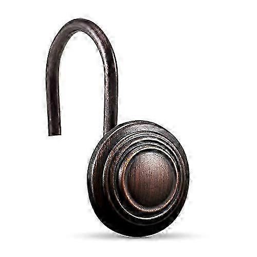 12-Pack Oil Rubbed Bronze Rustproof Shower Hooks
