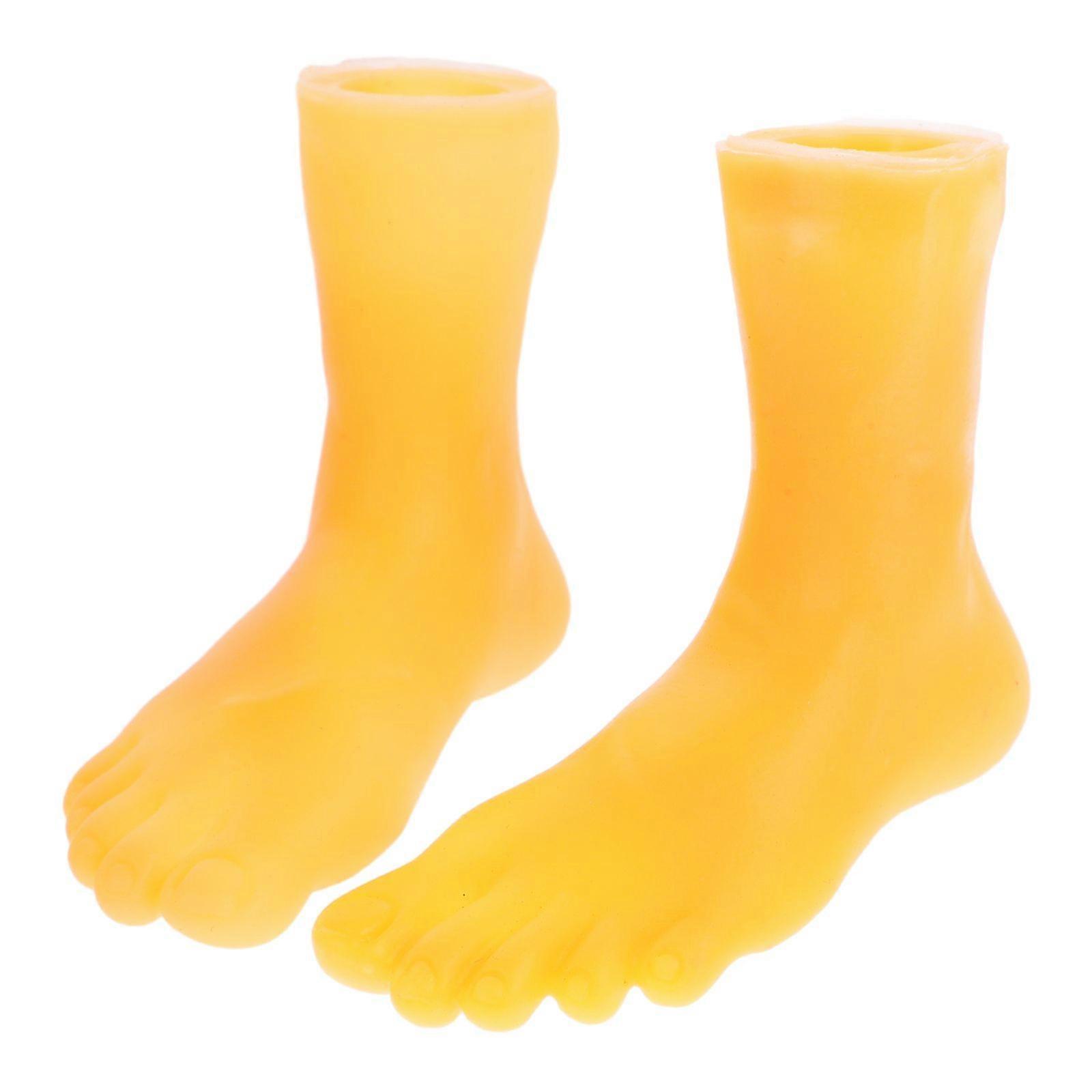 1 Pair of Feet Finger Puppets Left And Right Small Feet For Fun Finger Puppets Cat Interactive Toy