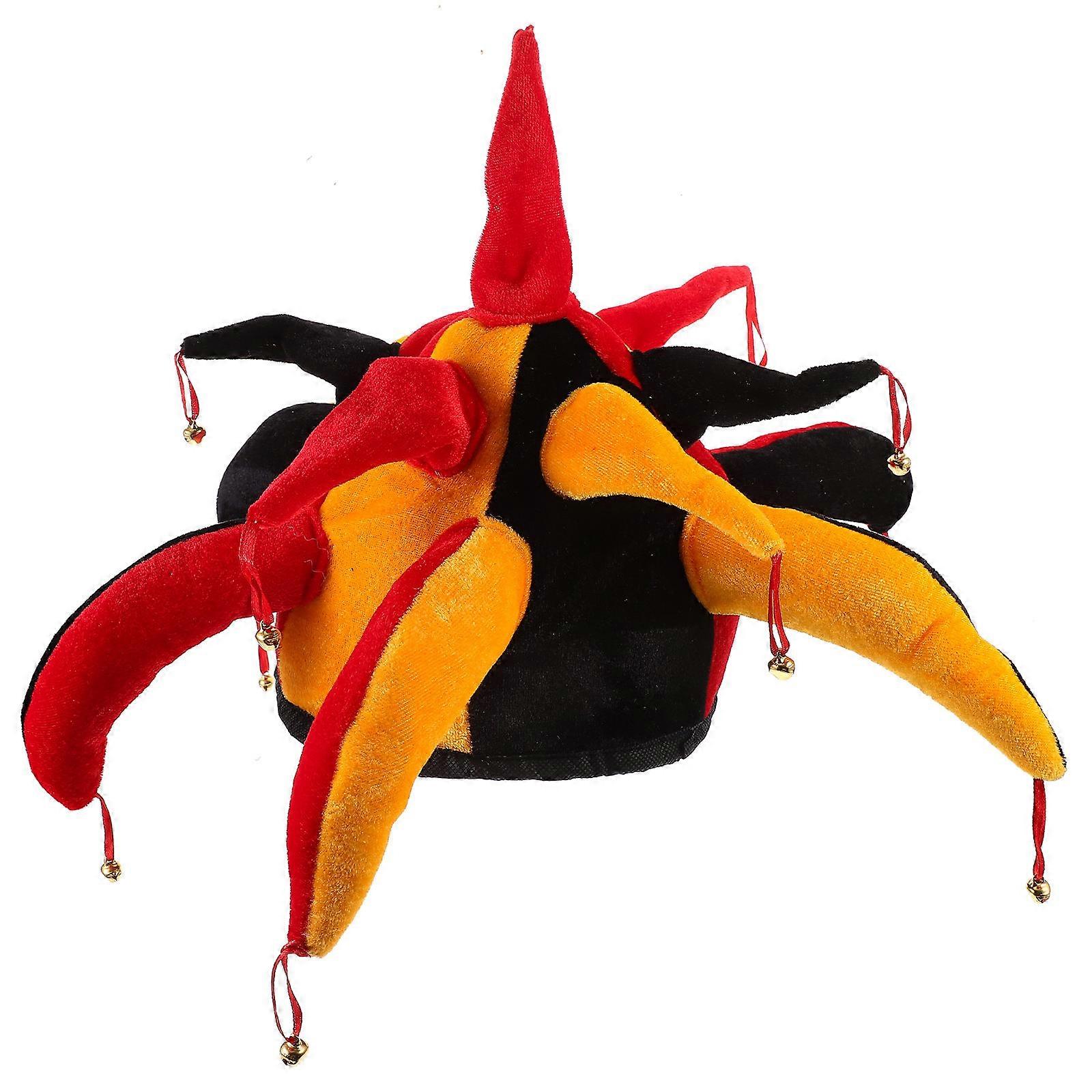 Item, Stylish Clown Hat with Bell for Festivals and Entertainment Scenes