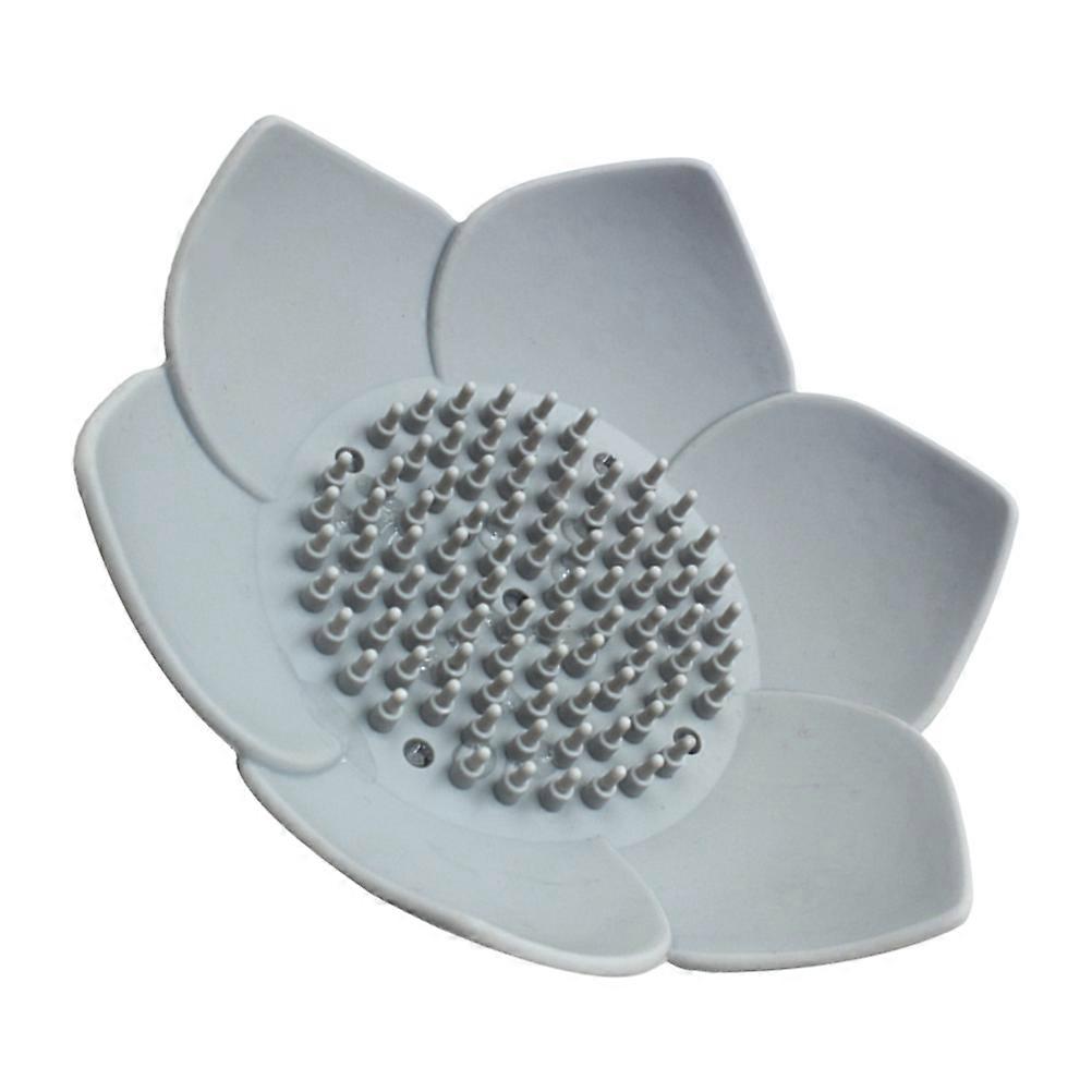 Bathroom Soap Storage Tray with Novel Flower Shape for Improved Soap Longevity