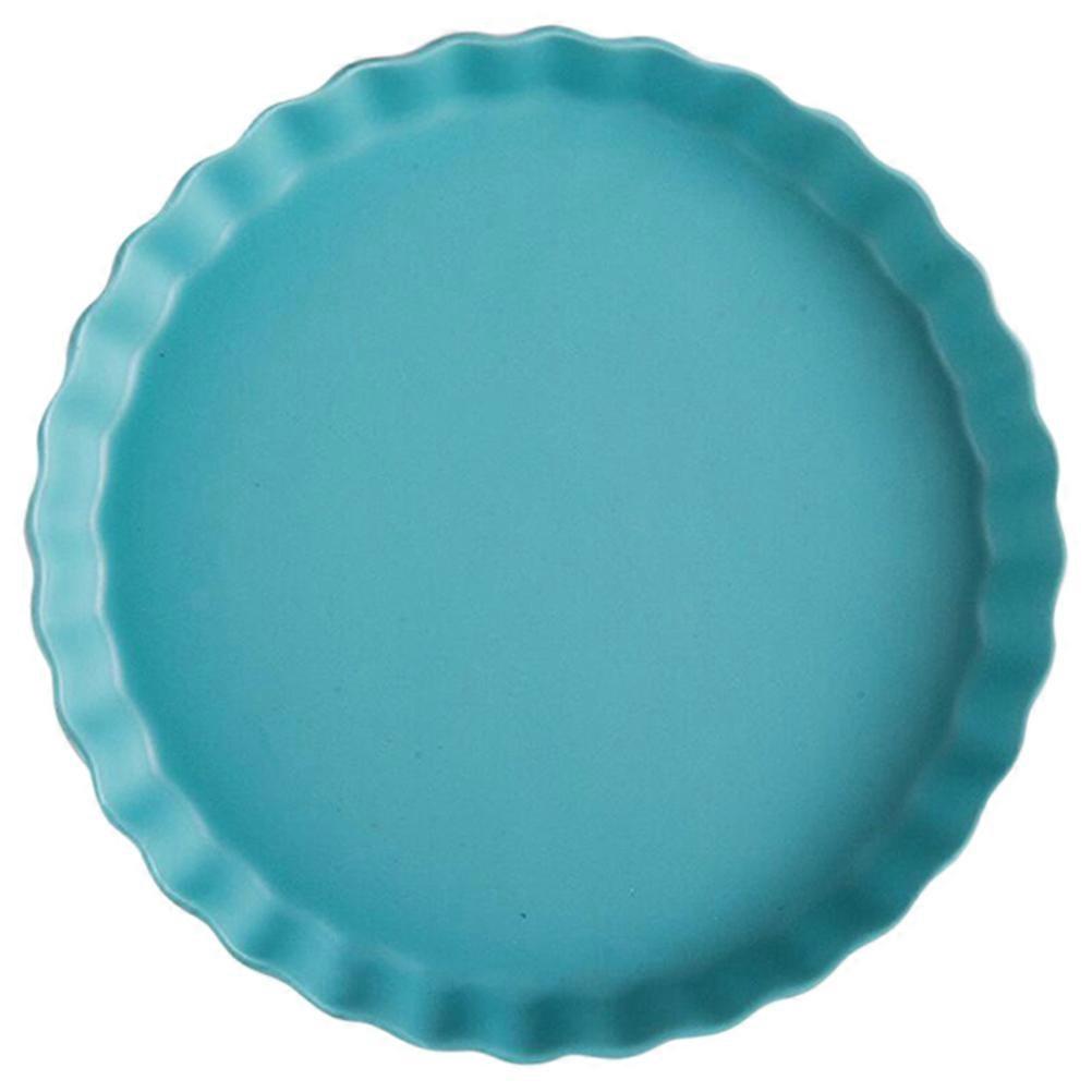 Pizza Baking Tray for Oven Refrigerator Safe Round Baking Tray Nordic Style Home Use 26.00X22.00X3.50CM 1Pack