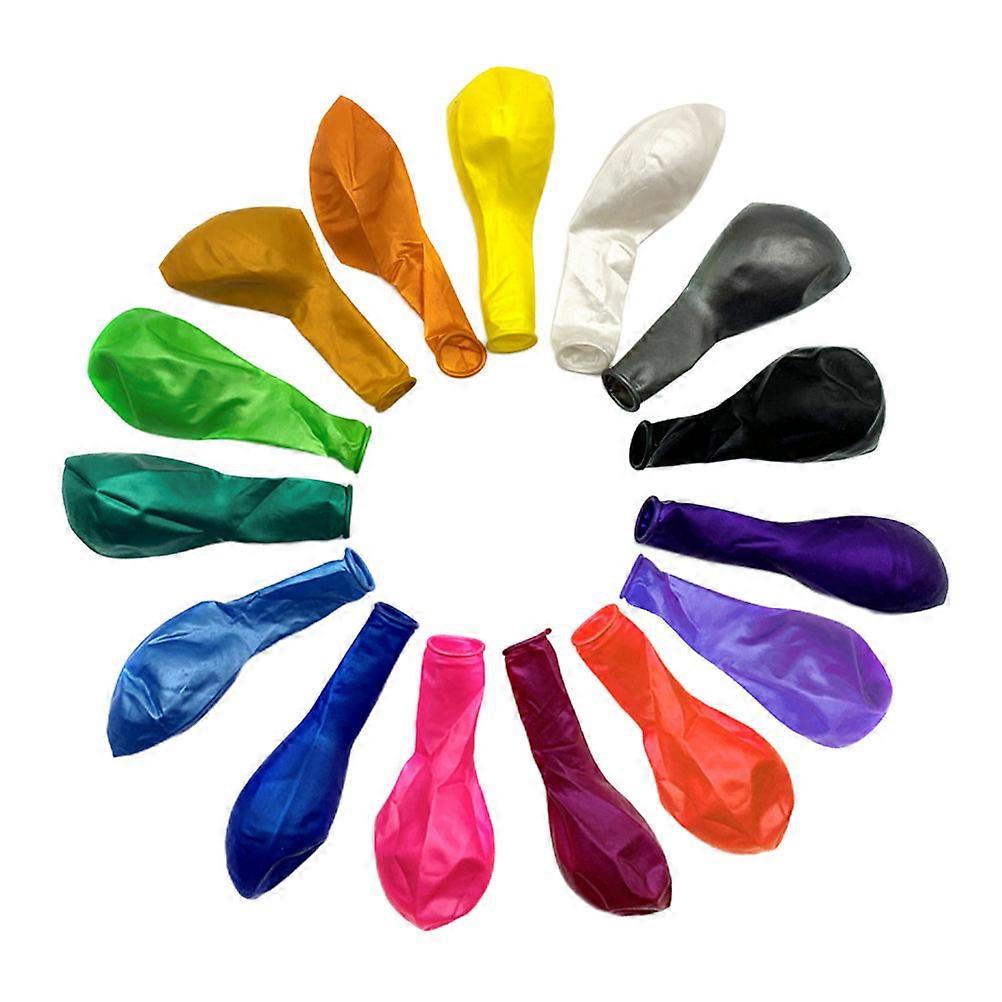 Party Balloons Banquet Decoration Round Latex Assorted Color 10 Inches Inflatable Balloon 100Pcs