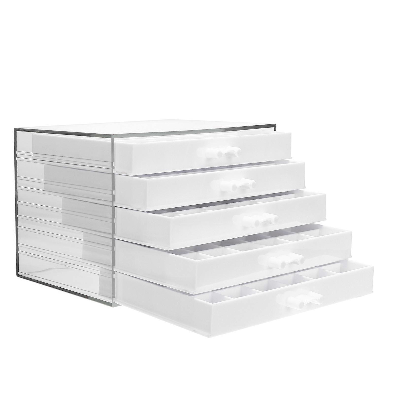 Jewelry Storage Case Nail Art Charms Case Home Use Purple 21.4x14.5cm Rectangular Design 1Pack