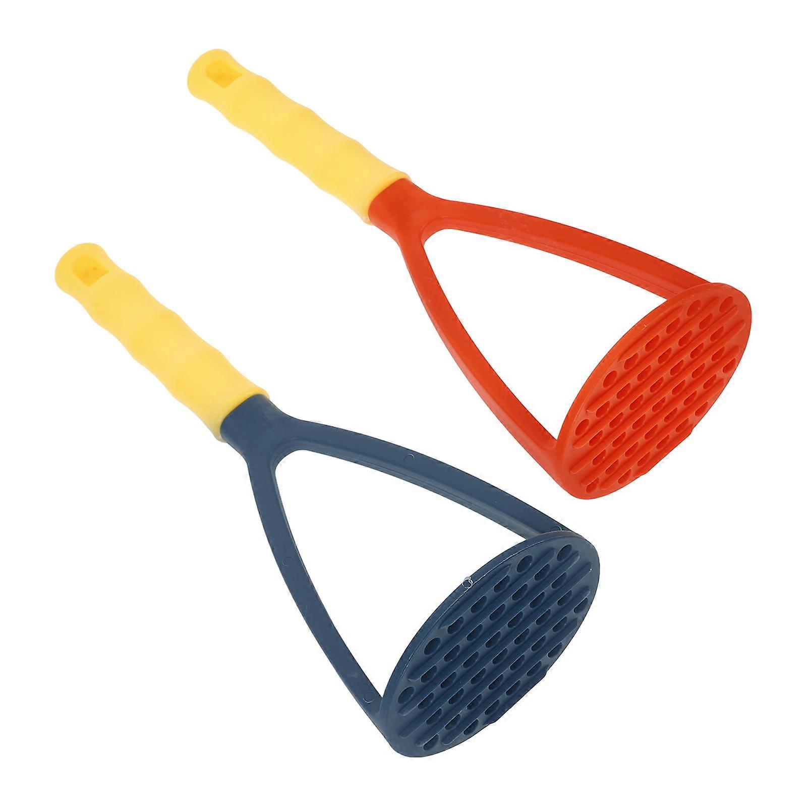 Manual Potato Masher 2Pcs PP Assorted Color for Kitchen Use Effortless Mashing