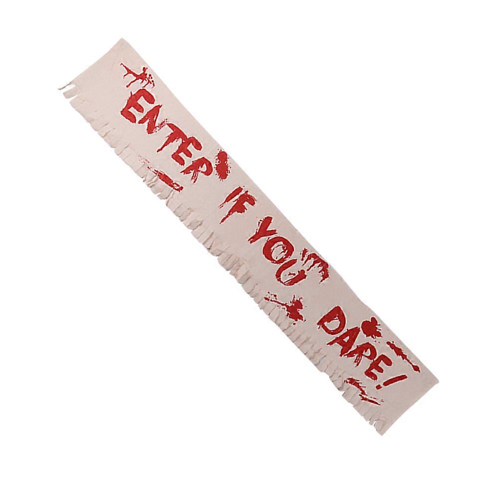 Enter If You Dare Halloween Decoration Rectangular Banner For Parties And Festivals 1Pcs