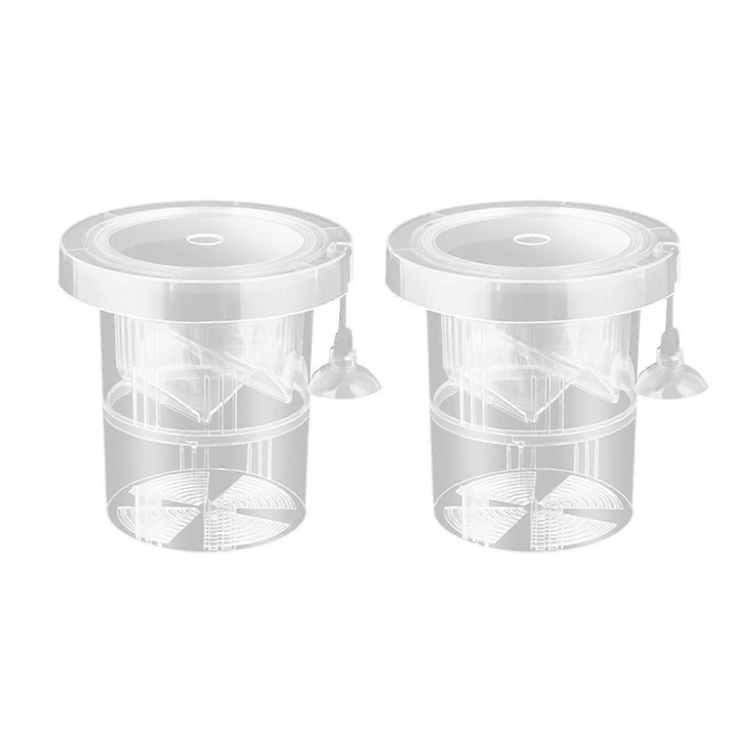 Breathable Aquariums Breeding Container Floating Fishtanks Divider 2pcs Protective Nursery Space For