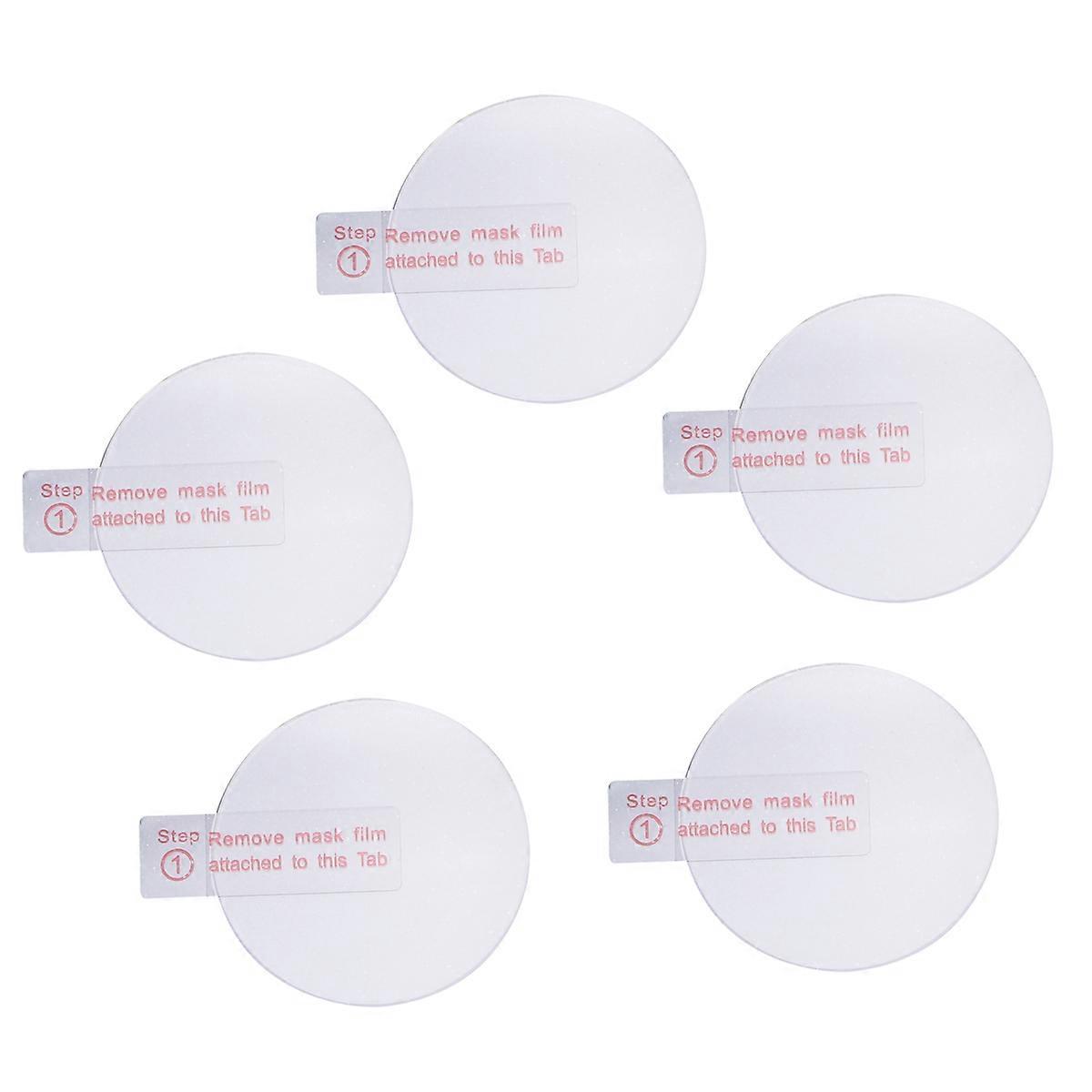 37mm Round Watch Tempered Glass Screen Protector 5 Pack – Thin Scratch and Dust Resistant Film for Round Smartwatches