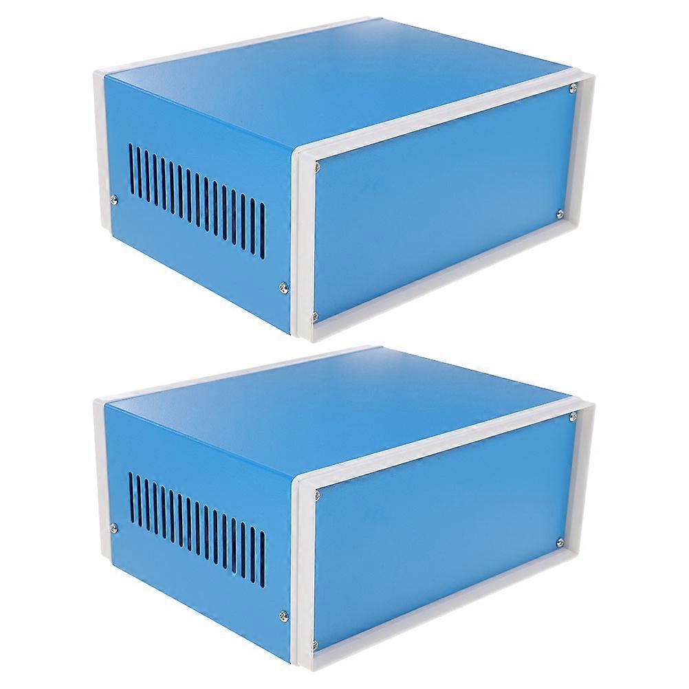 Metal Enclosure Box for Electronics with Weatherproof Protection 2Pcs Set