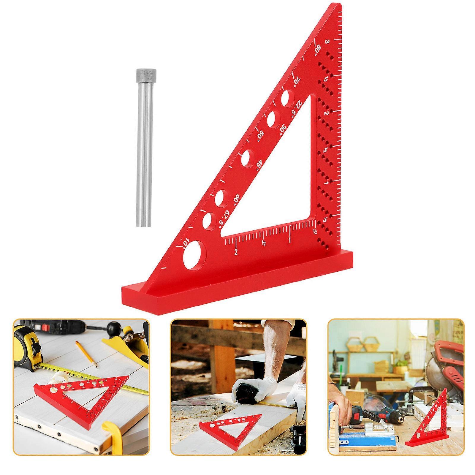 Woodworking Square Protractor Measuring Ruler High Precision Angle Tool for Engineers Carpenters Durable Construction Accurate Measurements Drafting