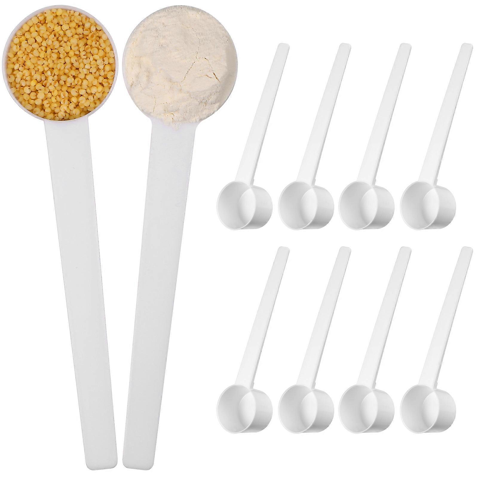 Plastic Coffee Measuring Spoon For Dry Ingredients And Liquid Seasoning High Temperature Resistance 10Pcs