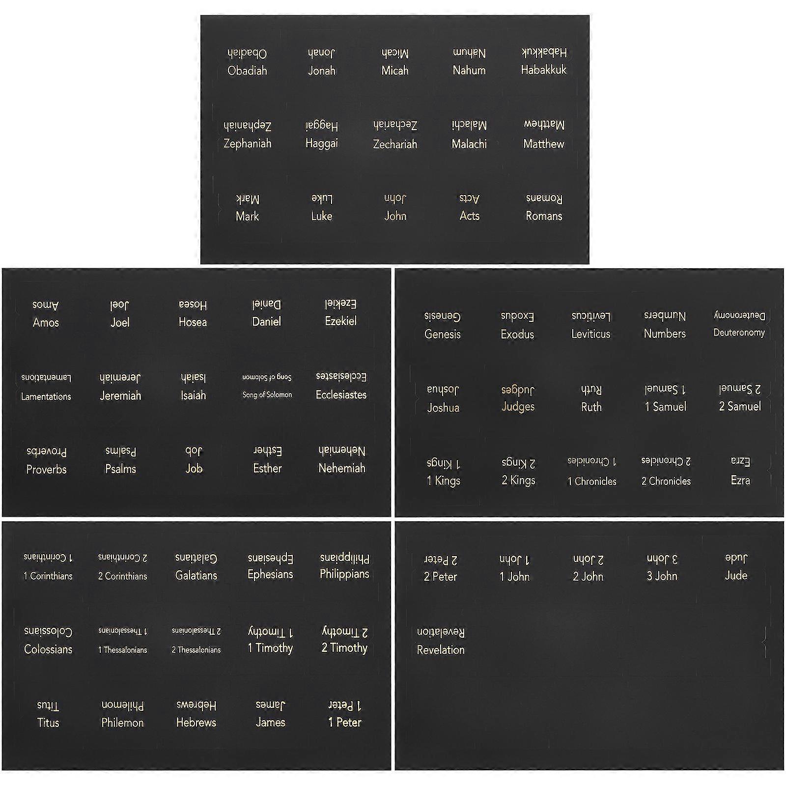 Writable Index Tabs Adhesive Index Tabs Removable Books 5 Sheets Simple Color Design Black