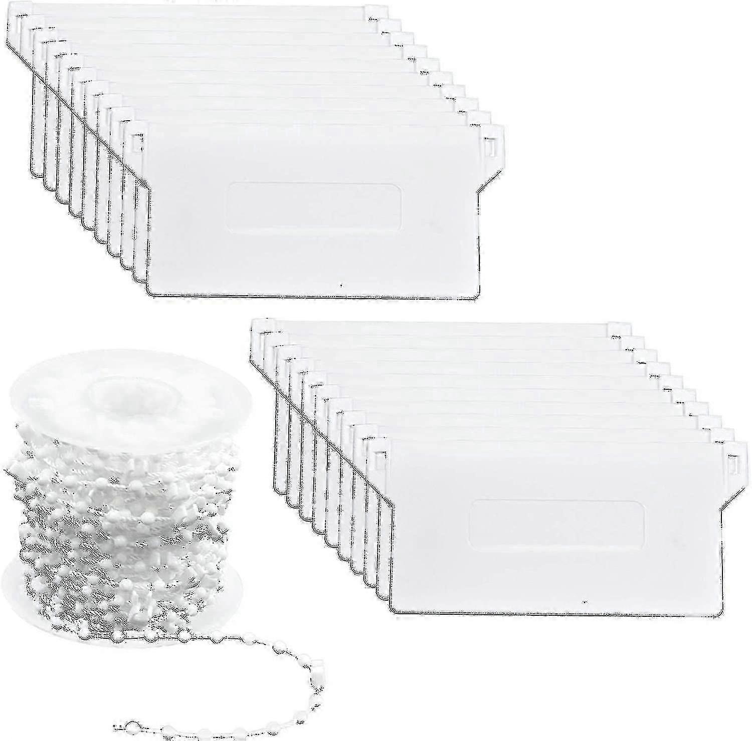 20pcs 89mm Vertical Blind Weights & 10m Plastic Chains