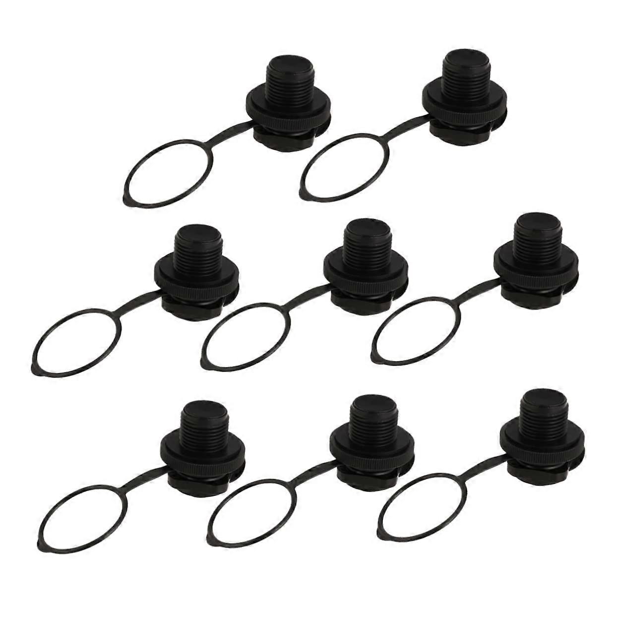 Pack of 8 Fishing Boats Air Valve Replacement Screw Nozzle for Kayak Inflatable Boat 4X4.5CM