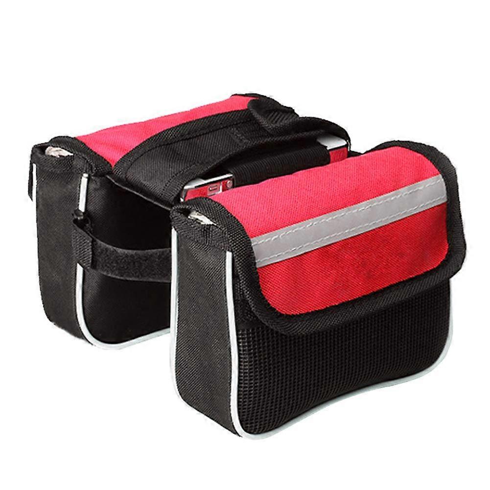 dizhenhui104jiaju MTB Bicycle Saddle Bag Frame Front Tube Bicycle Bag