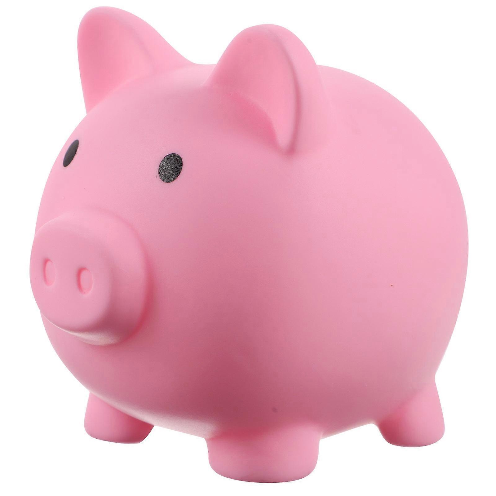 Pig Shaped Coin Saving Pot Unbreakable Bank Money Pot Decorative Statue 1Pack