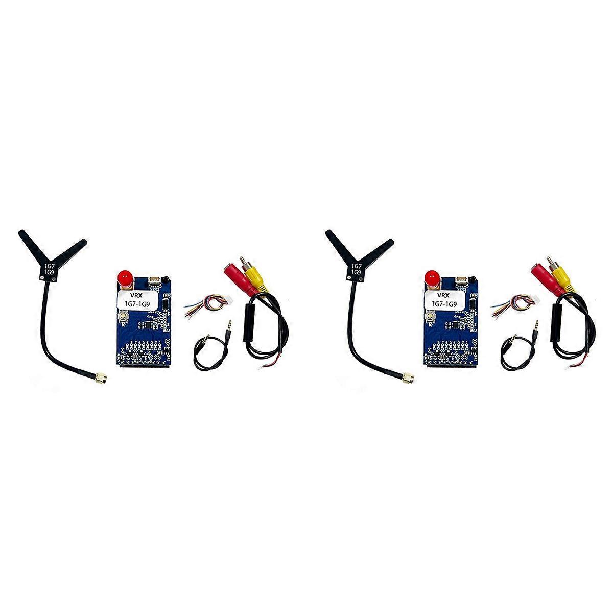 2X 1,7G-1,9G FPV VRX 8CH FPV Video Receiver Modul PAL / NTSC für FatShark FPV Schwimmbrillen
