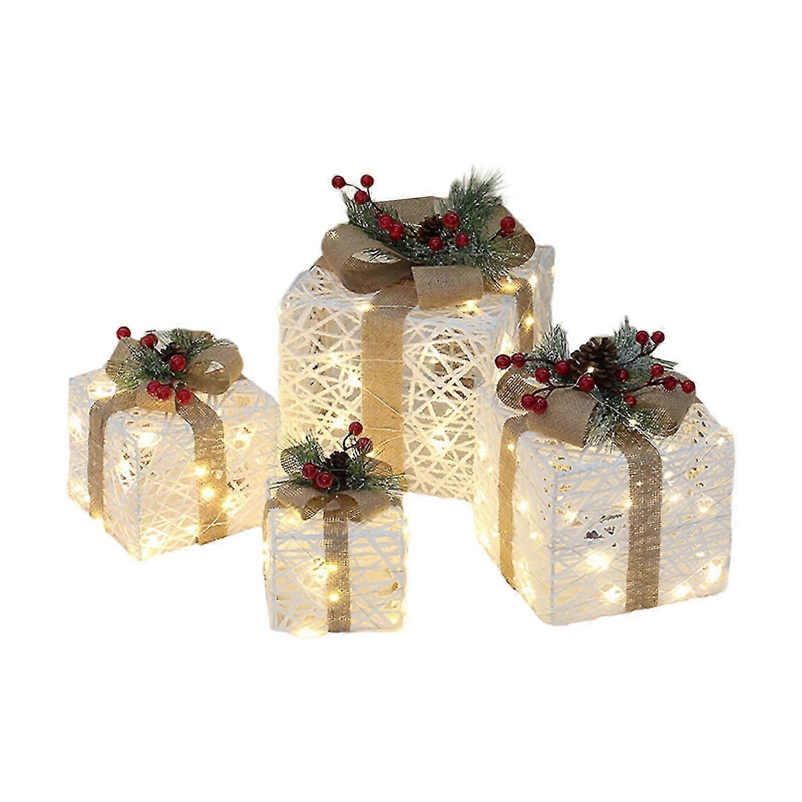Holiday LED Light Up Box Set Set 60 LED Lights, Suitable for Tree, Porch, and Garden Decorations