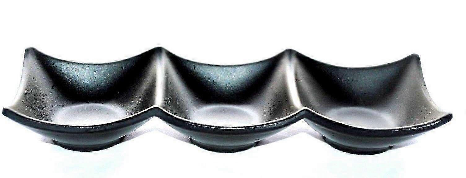 10-piece set of three-grid melamine sushi divider trays L19cm*H4cm*W 6.5cm