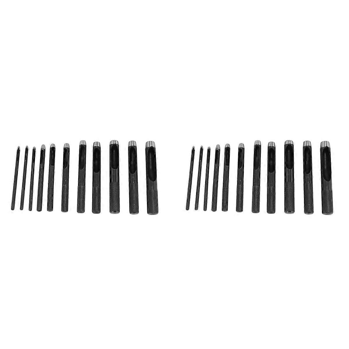 11Pcs Round Hole Punch Set (1-10Mm)Hole Punch Cutter Tool