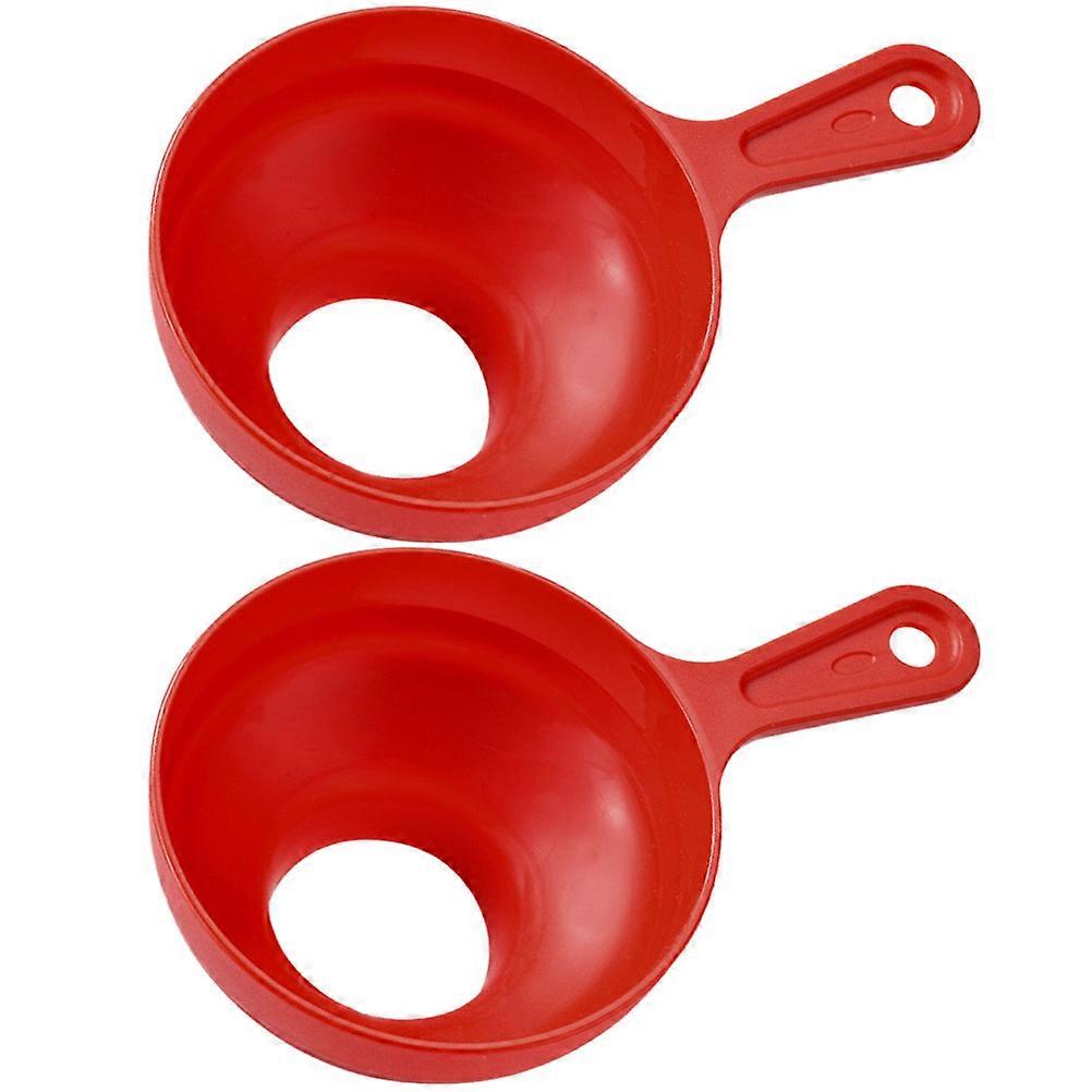 Wide Mouth Funnel For Canning Liquid Transfer Flasks Kitchen Use 7.86X2.75X2.16IN Plastic 2Pcs