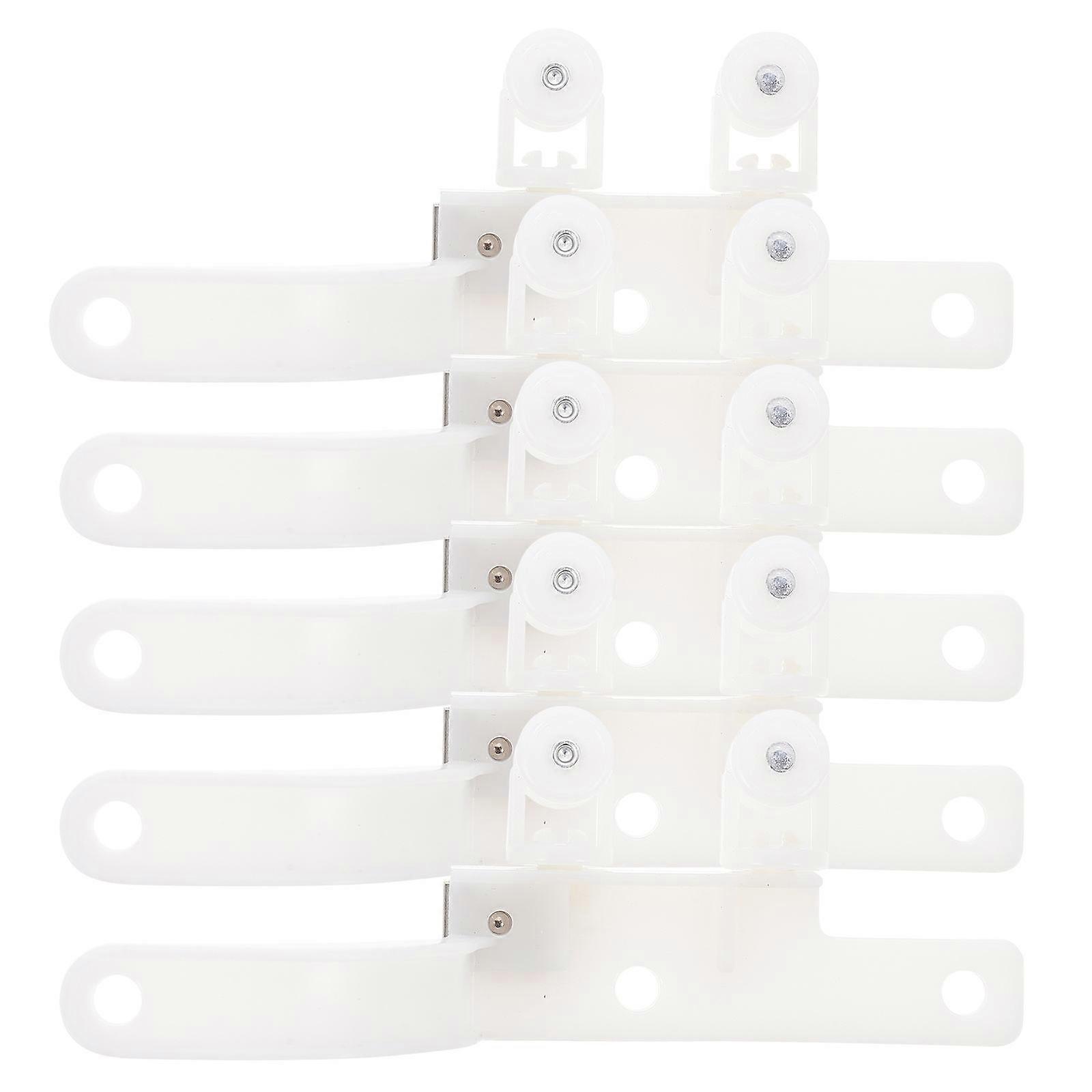 Curtain Rail Track Roller Gliders For Offices Restaurants Prevent Tangling 5 Pairs