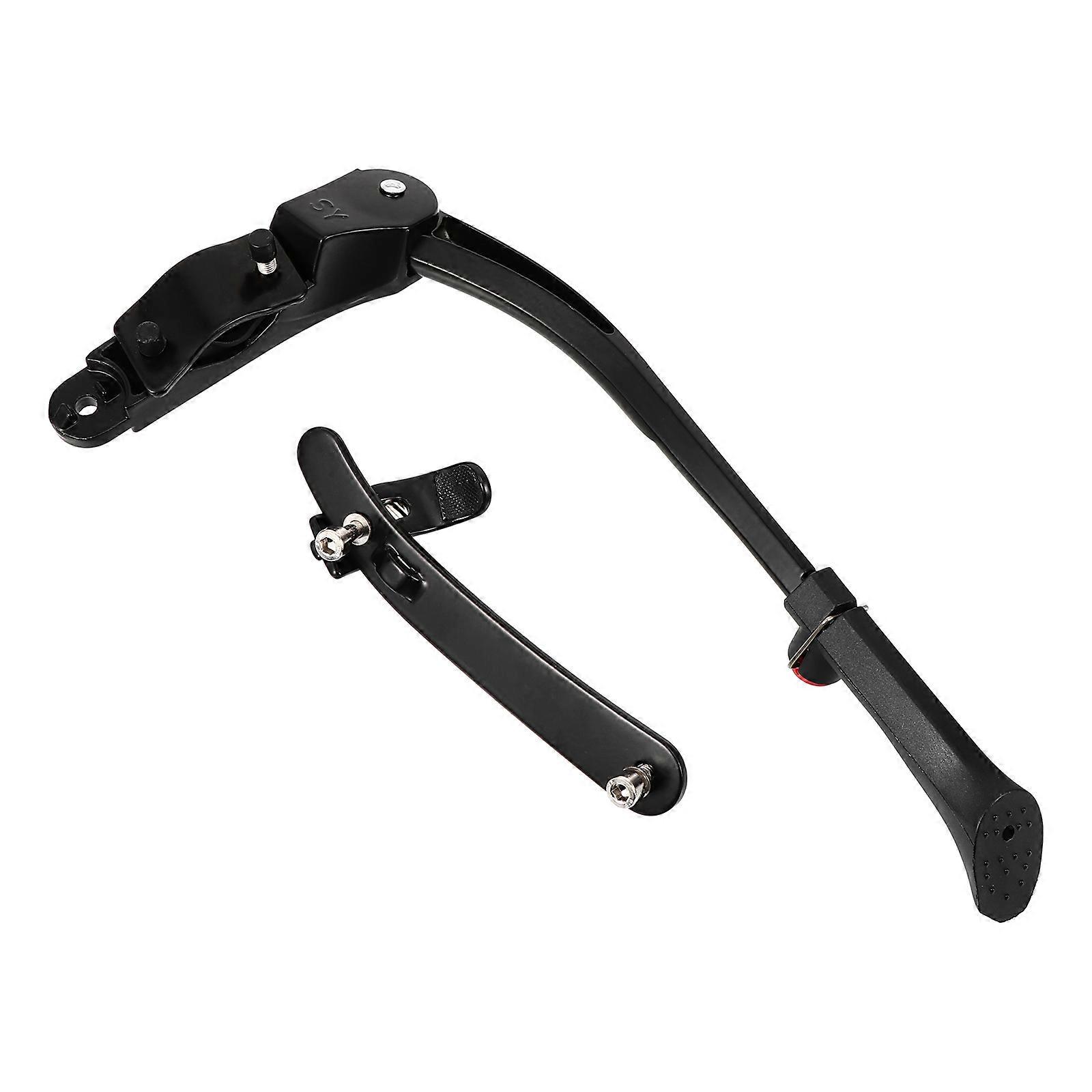 Bike Kickstand for Mountain Bikes Road Bikes Adjustable Black Aluminum Alloy