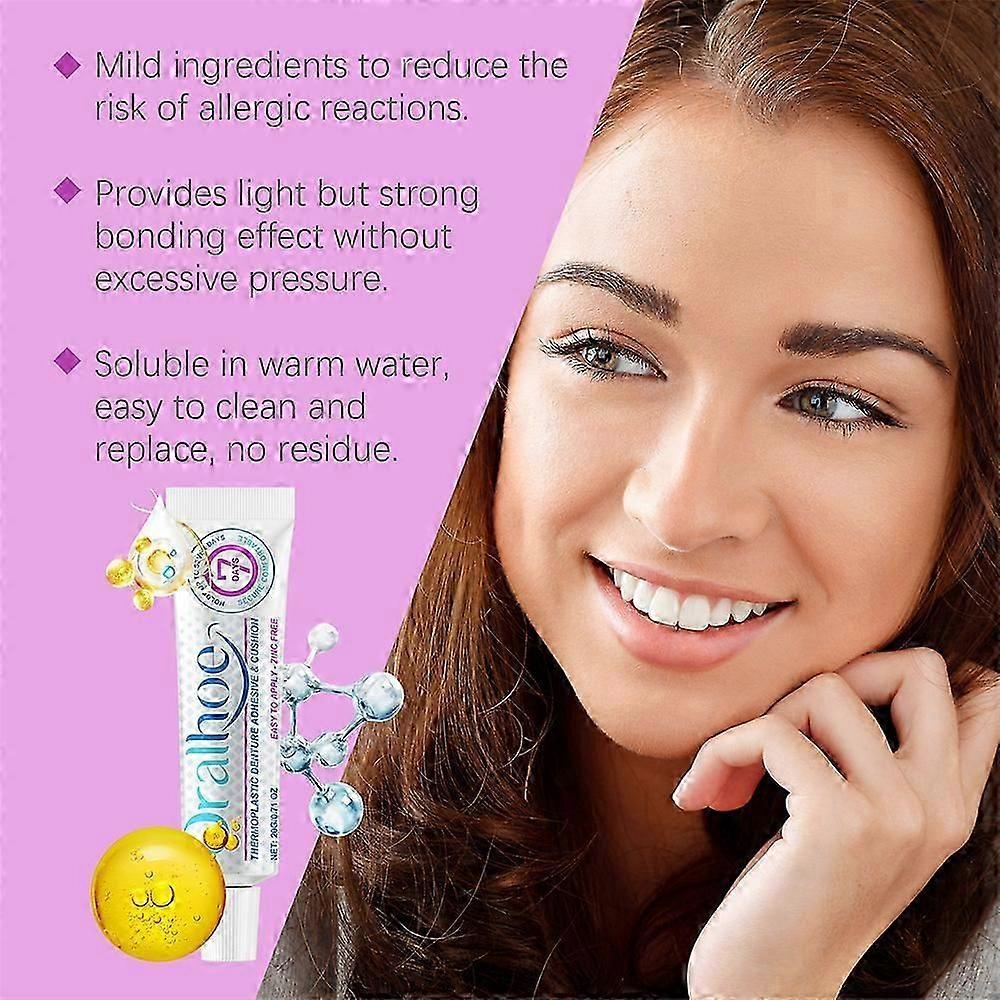 Denture Adhesive, Thermoplastic Denture Adhesive, Comfortable, Secure Denture