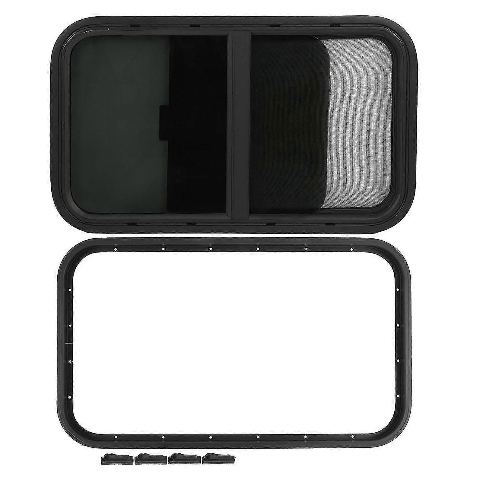 Rv Window Replacement Round Corners Slide With Insect Screen For Trailer Camper Construction Vehicles