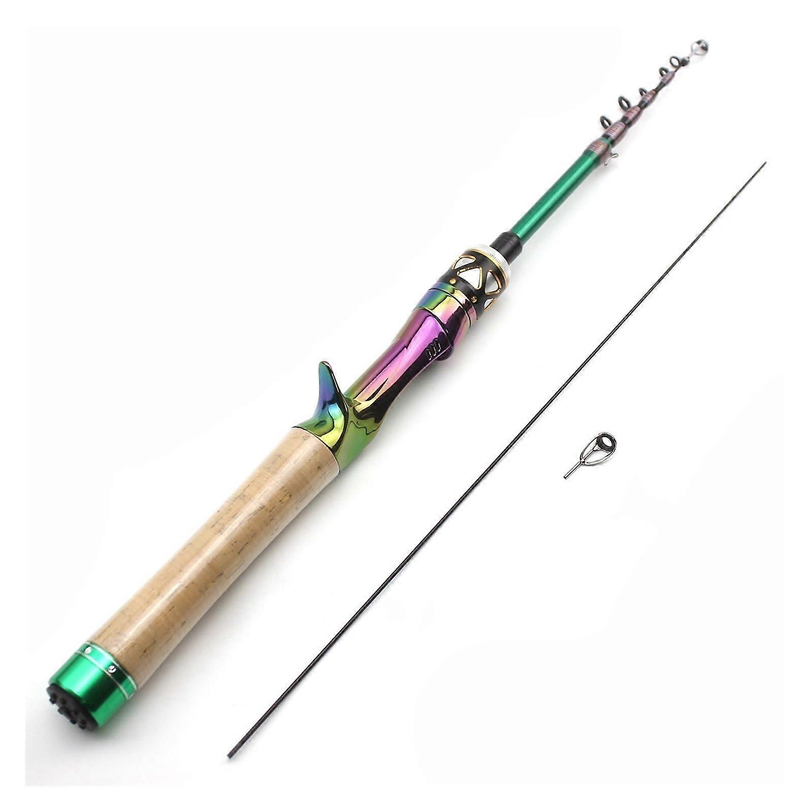 1.8M Carbon Ultra Light Telescopic Fishing Rod Casting Spinning 15g 180cm
