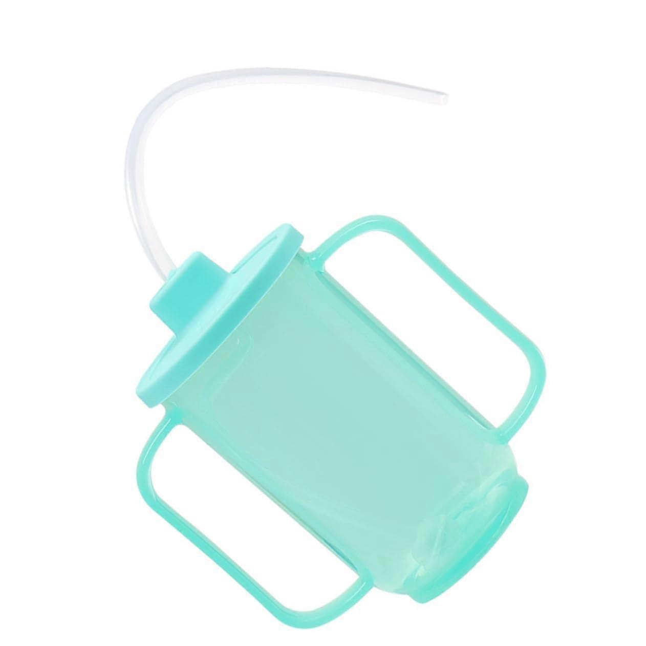 Drinking cup with spillproof design for disabled patients, ergonomic for use in bed for seniors and caredependent individuals.