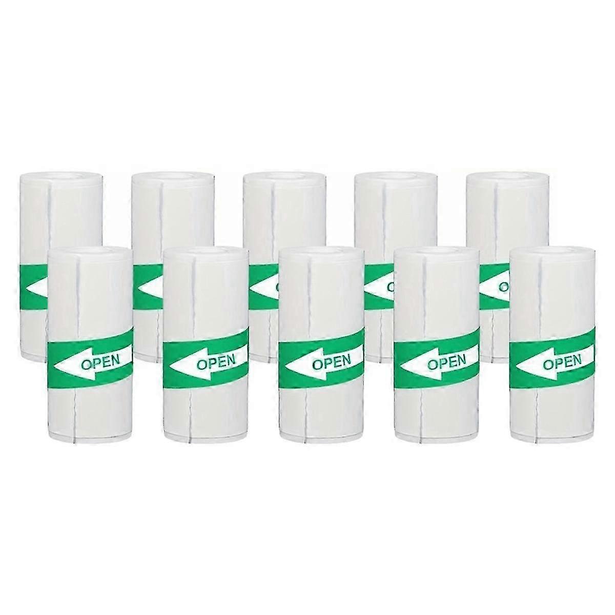 10pcs Self-Adhesive Mini Thermal Printer Sticker Paper Labels Black & White for Various Printers Up to 57x30mm