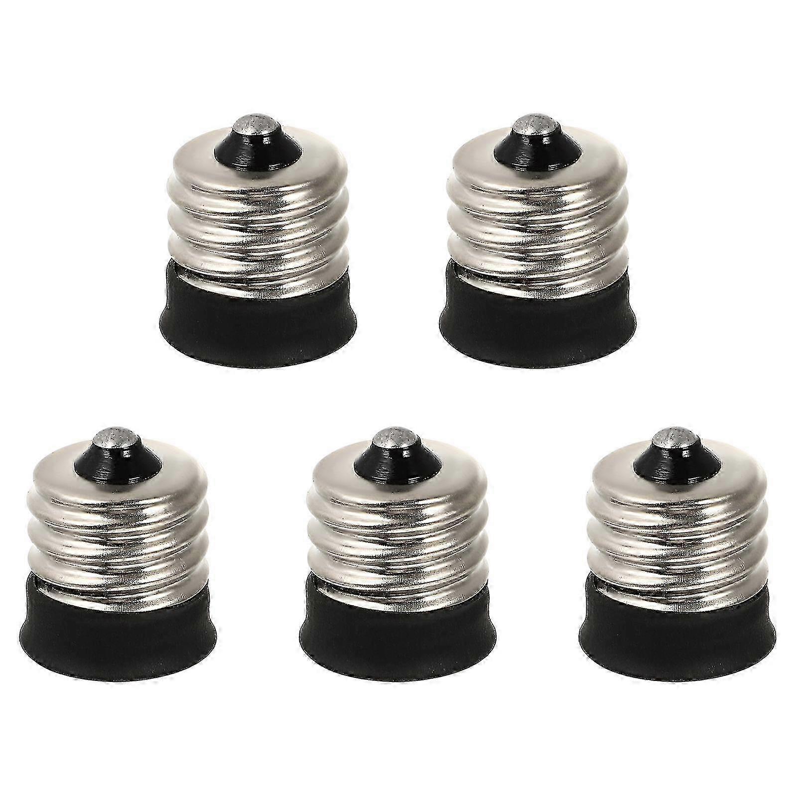5 stk lampestativ E17 E14 pære adapter sæt