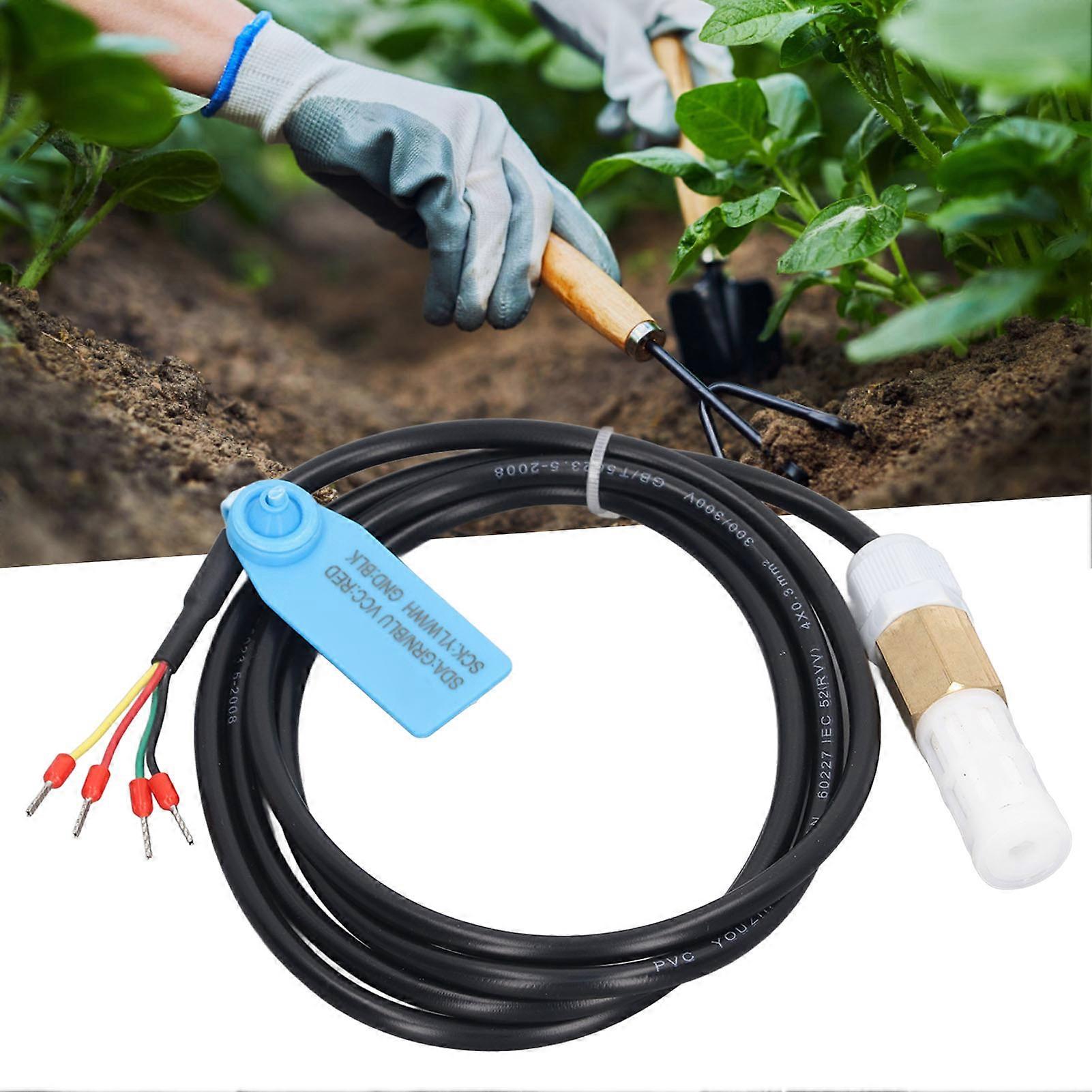Temperature Humidity Sensor Probe Sensitive Accurate Digital Soil Temp Humidity Sensor Probe DC3.3V 