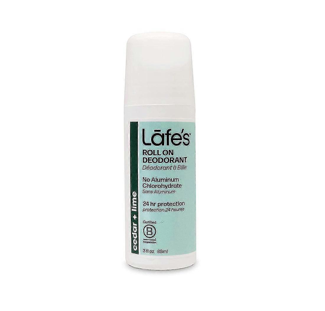 Deodorant roll-on Lafe's Cedar & Lime - Natural și proaspăt (88ml)