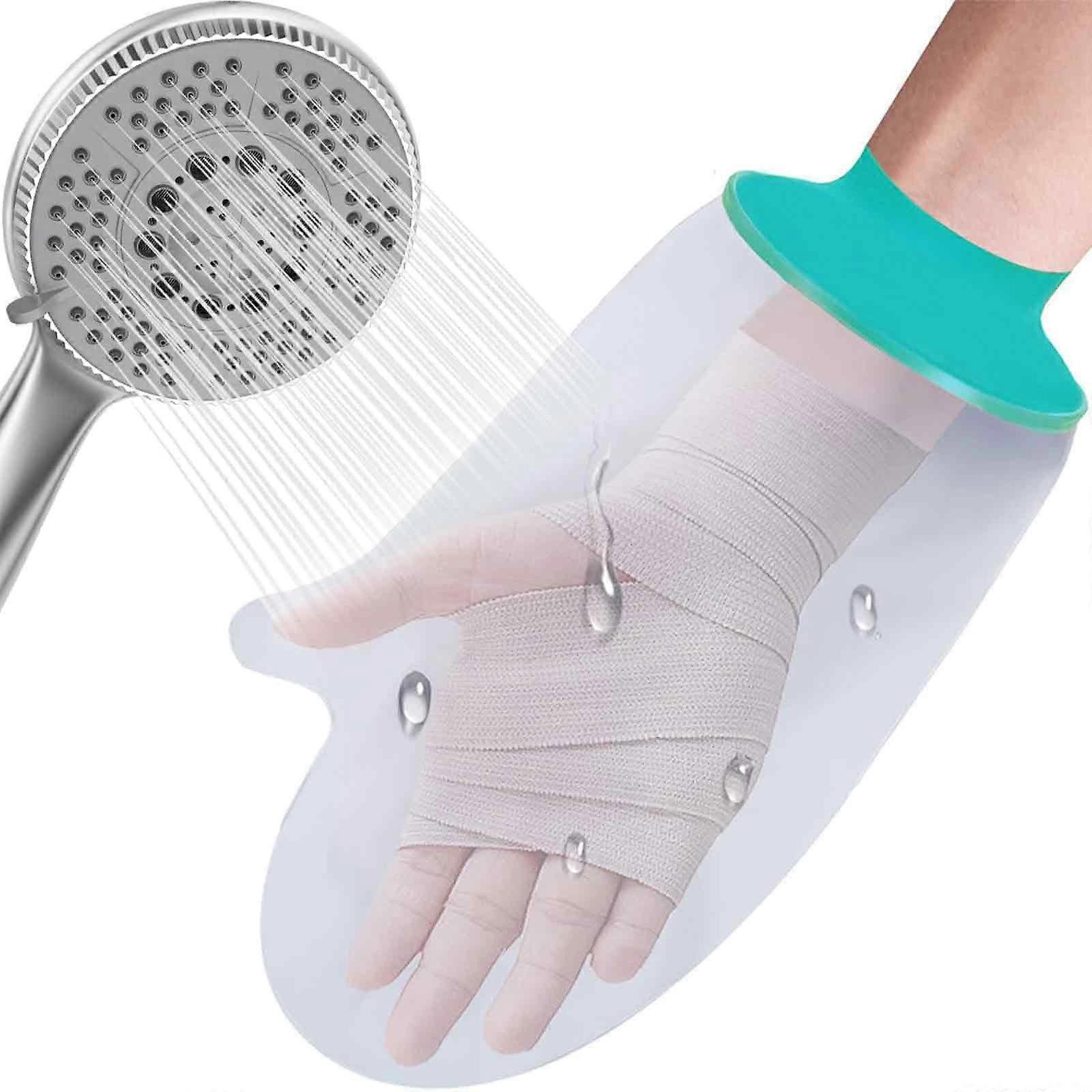 Duschhandschuh, Fingerschutz, Gipsschutz, Wasserdicht, Verbandschutz, Wiederverwendbar, Weicher, Bequemer