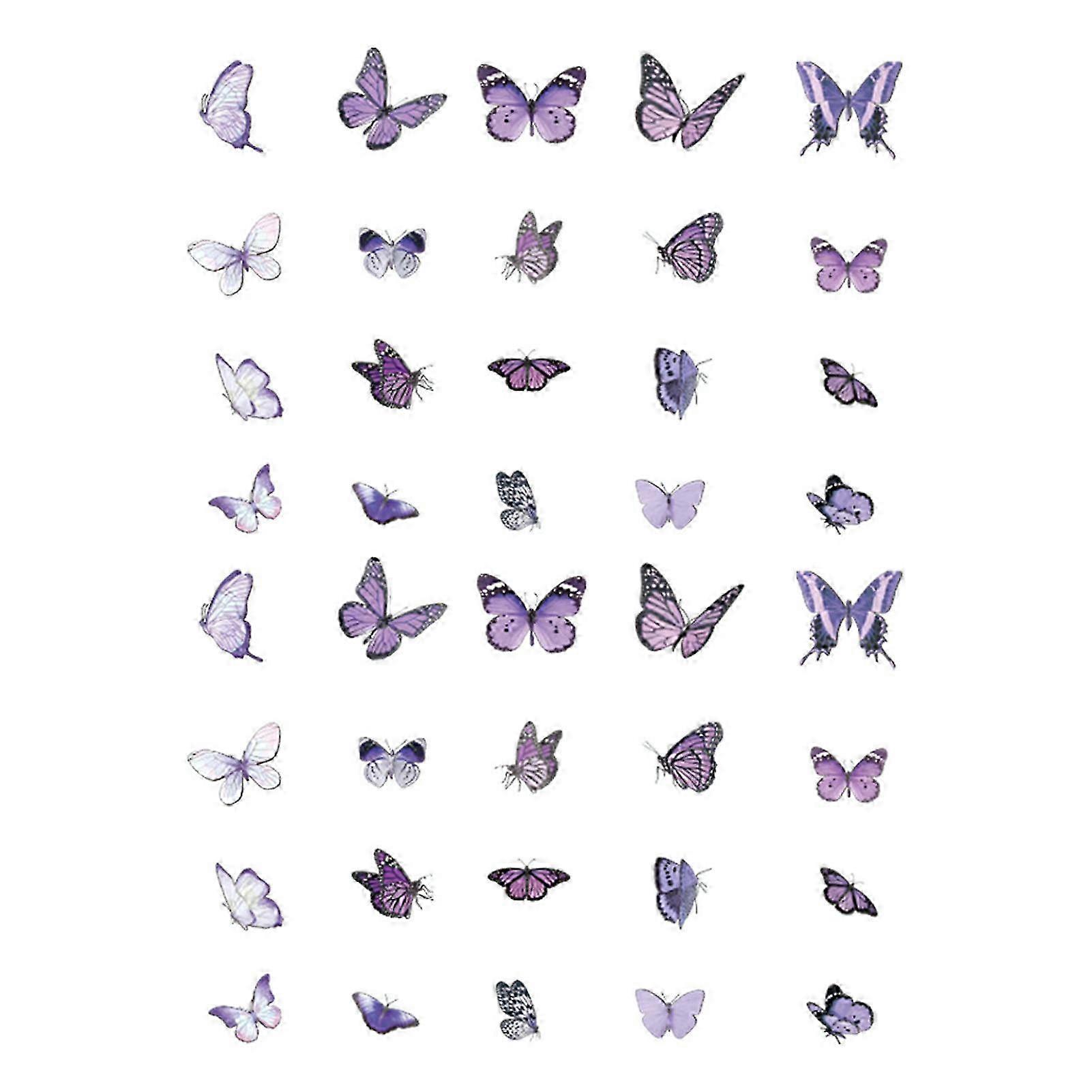 Decorative PET Scrapbooking Stickers for Notes and Journaling - 40pcs