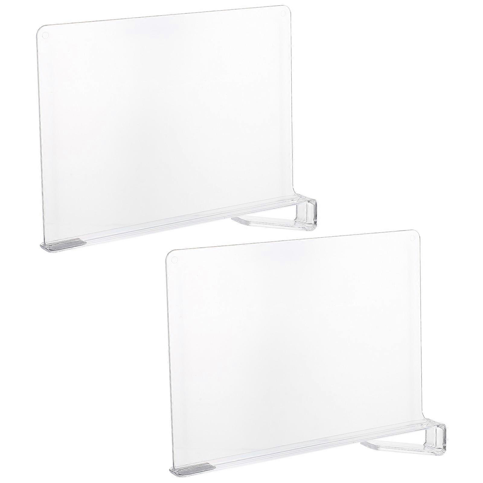 Acrylic Shelf Separators for Closet Organization – Clear Partition Dividers for Clothes, Shoes & Towels – Lightweight & Space Saving Design for Neat