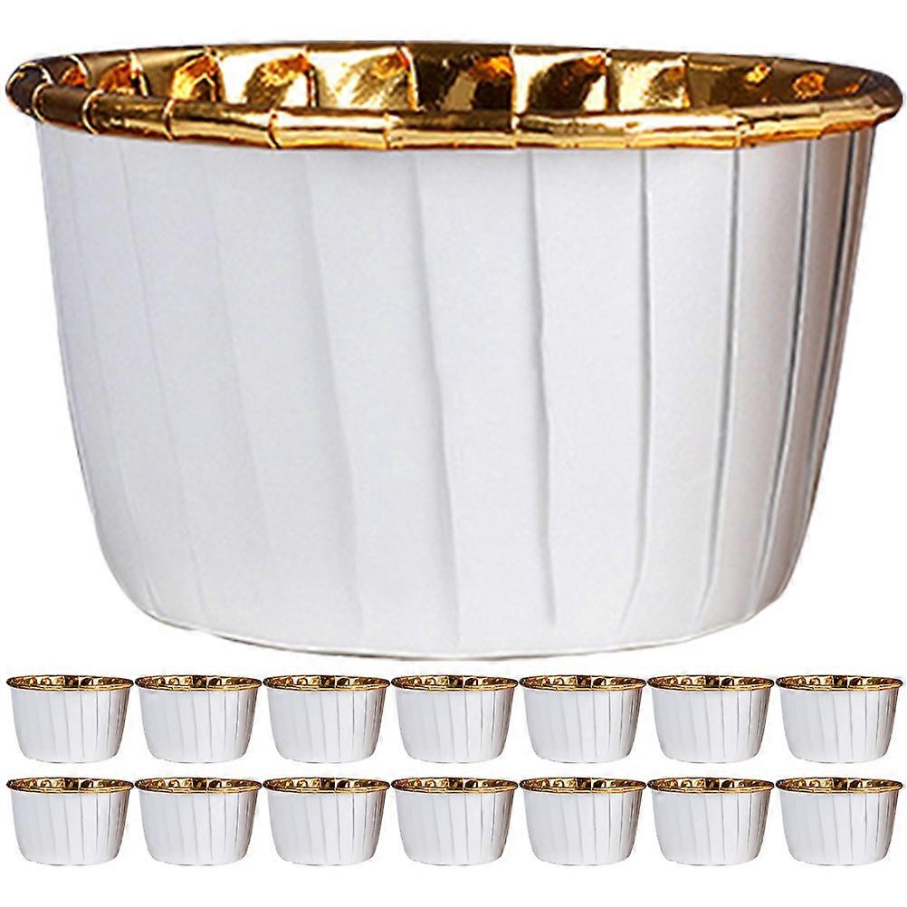 Household Muffin Cups Non Stick Cake Cup Liners For Cafe And Concession Stands Round Shape 50Pcs