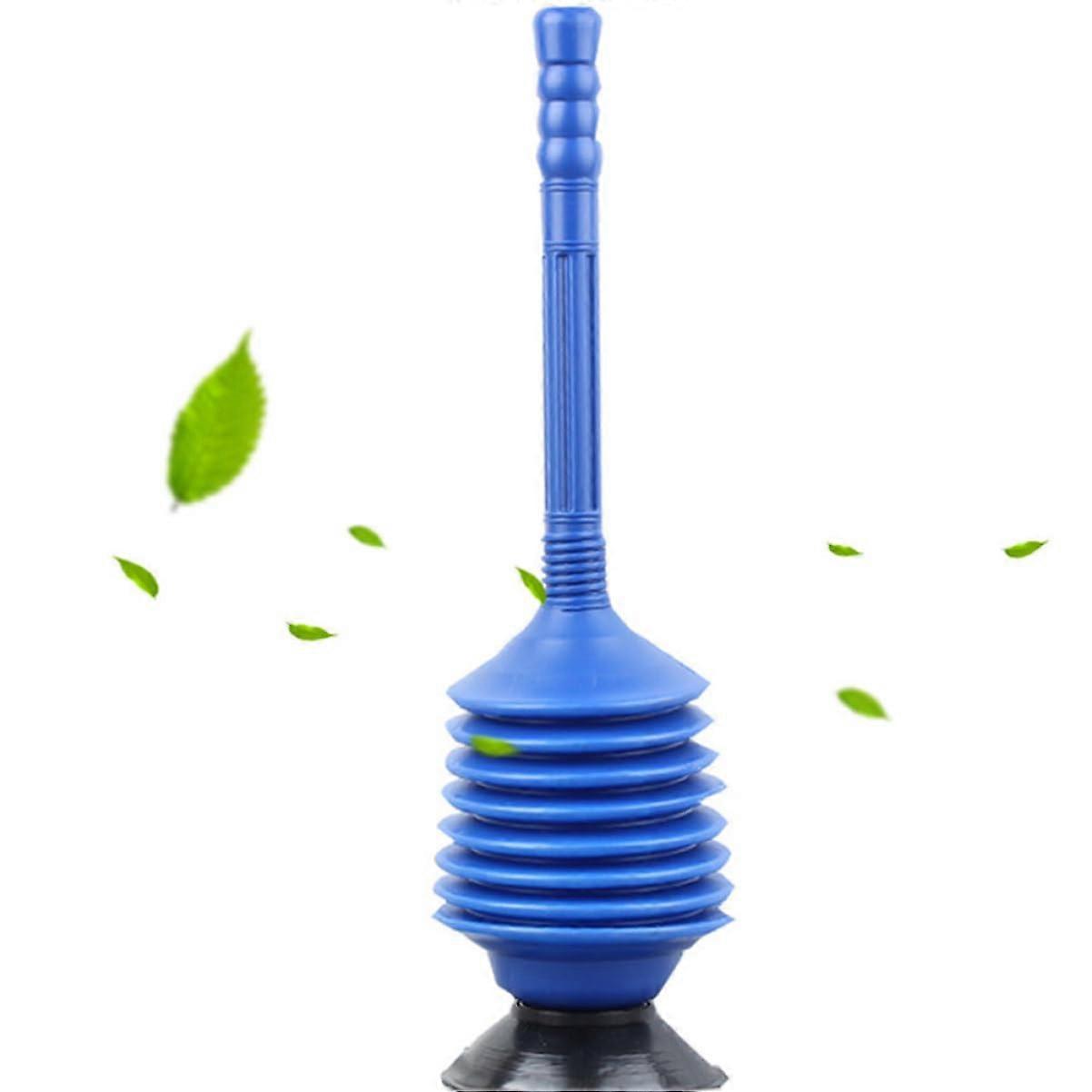 1 piece toilet unclogging plunger pipe cleaner toilet unblocking remove blockages tool clog remover blue