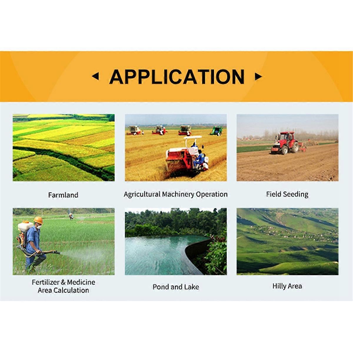 GNSS Land Meter Color Screen Professional Surveying Machine Area Measurement Land Measure Meter for