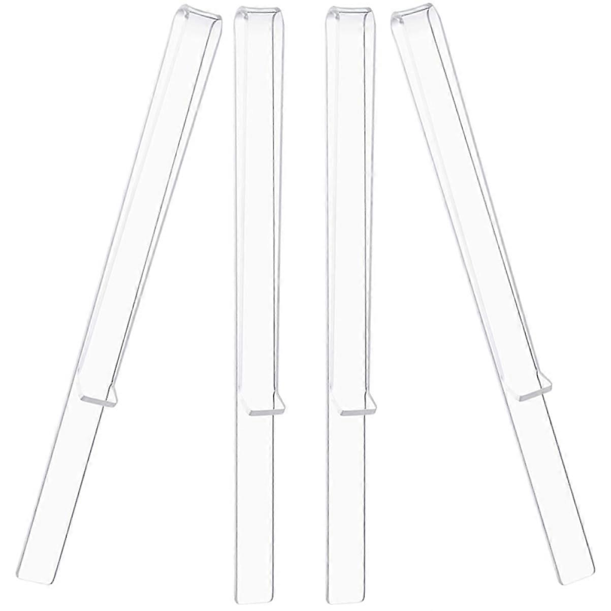2 Pairs of Clear Music Page Clip for Music Stands Acrylic Transparent