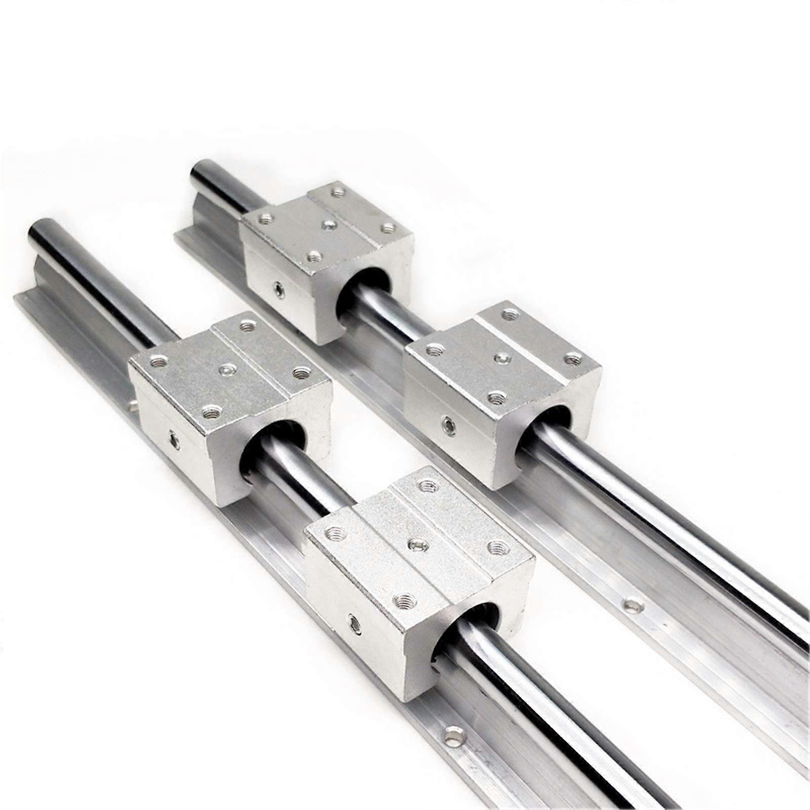 SBR Linear Guides 2-Piece SBR20/SBR16/SBR12 + 4 SBR20UU/SBR16UU/SBR12UU Linear Bearings for CNC Machines 900mm Sbr16uu
