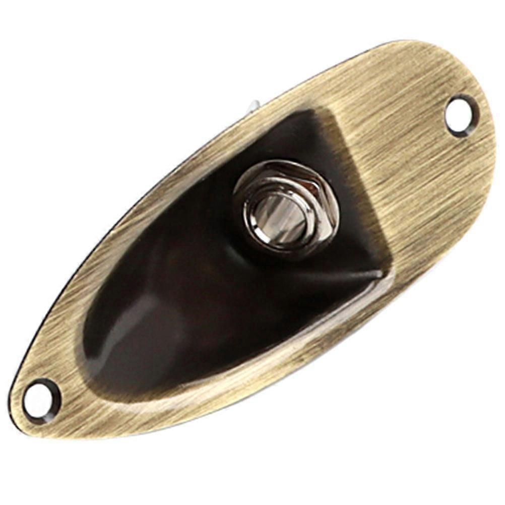 Stylish Boat Shaped Guitar Jack Plate Cover for Electric Guitars – Durable Output/Input Socket Plate with Easy Installation Accessory Kit