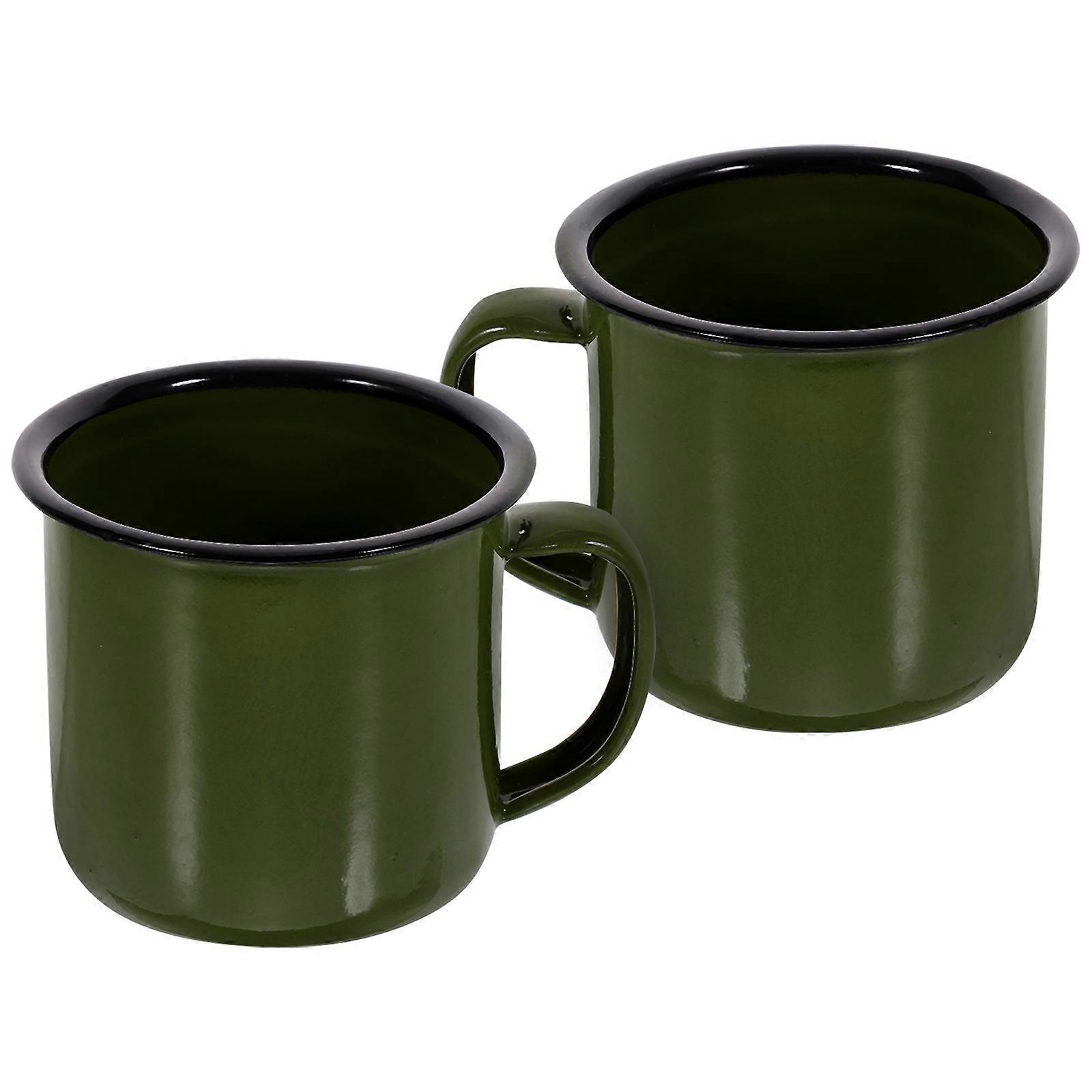 2pcs Vintage Coffee Mugs, Multi Functional Household Cups for Coffee, Tea, Milk, and Soup, Practical Drinkware for Home, Office, and Events