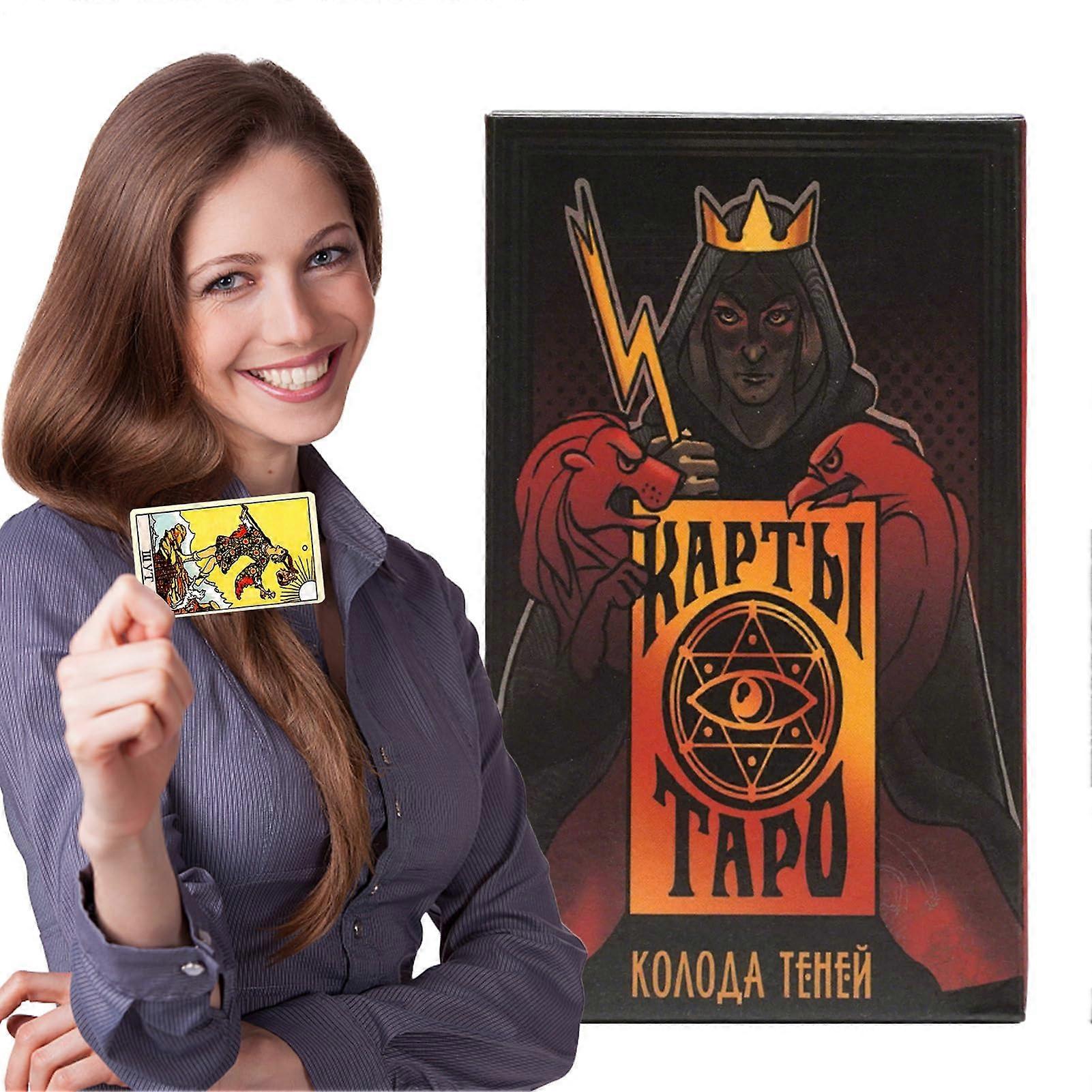 Tarot Cards for Adults - Russian Version Tarot Deck with Paper Instructions for Divination and Family Game Nights