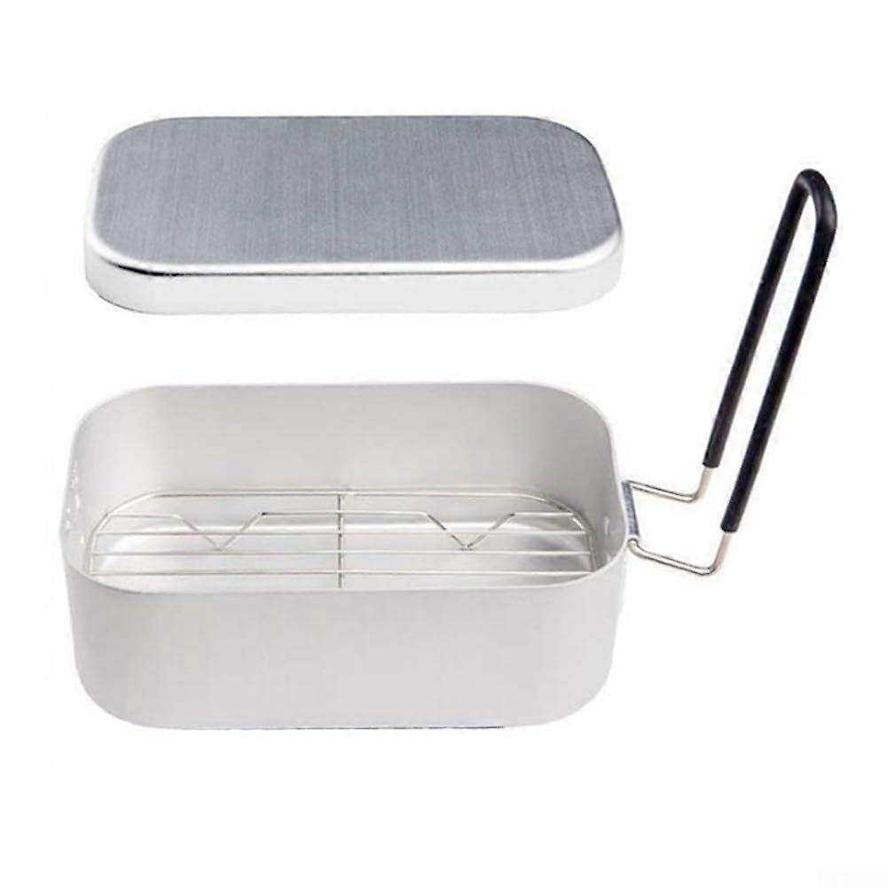 Lightweight Aluminium Lunch Box with Atomiser Spray Bottle, Ideal for Camping and Picnics
