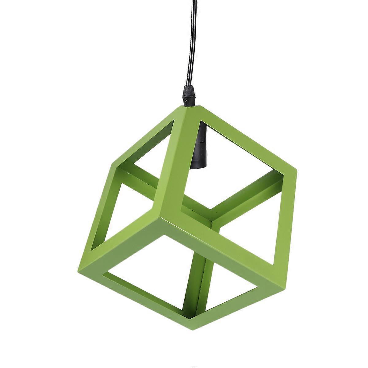Geometric Iron Chandelier Hanging Lamp for Modern Spaces – Stylish Ceiling Decor for Homes, Bars & Restaurants – No Bulb Included