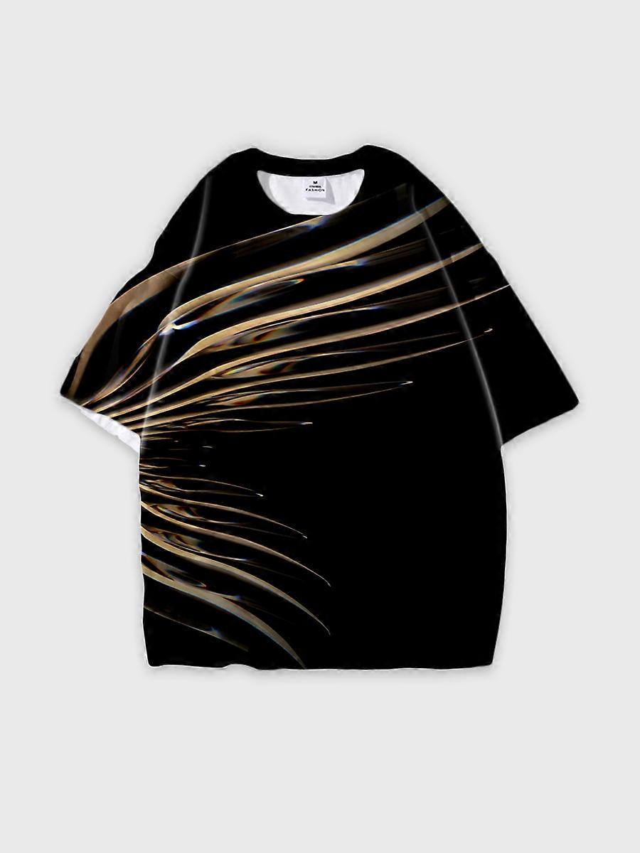 T-shirt round neck Pattern loose short sleeve JW727